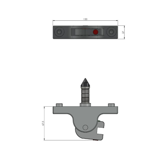 Lang Technik Quick•Point® Quick•Lock 52 for2-fold Grid Plate 52 