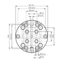 Lang Technik Quick•Point® Combo Round Plate Ø176mm, with mounting bores