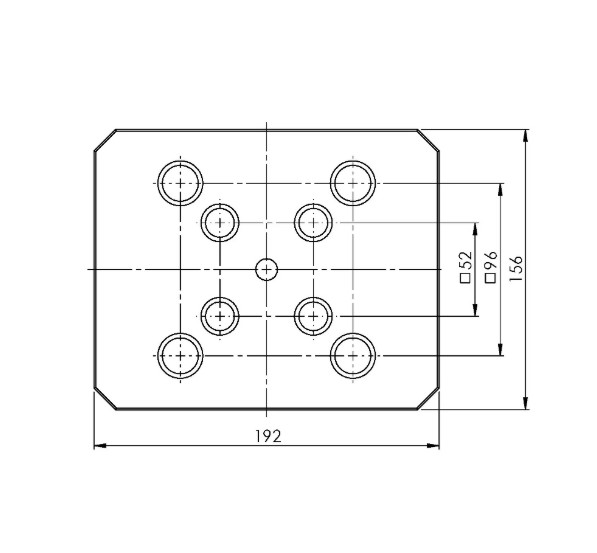 Lang Technik Quick•Point® Combo 5-Axis Riser 100 mm