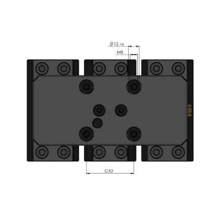 Lang Technik Profilo Center Base Jaw 77 + Spindle Length 175 mm 