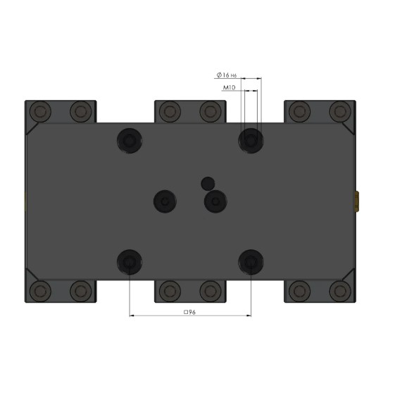 Lang Technik Profilo Center Base Jaw 125 + Spindle Length 264 mm 