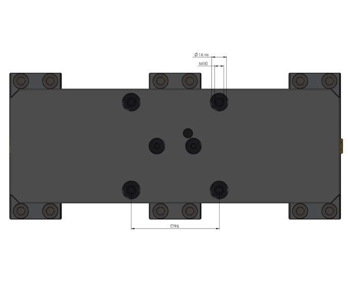 Lang Technik Profilo Center Base Jaw 125 + Spindle Length 364 mm 