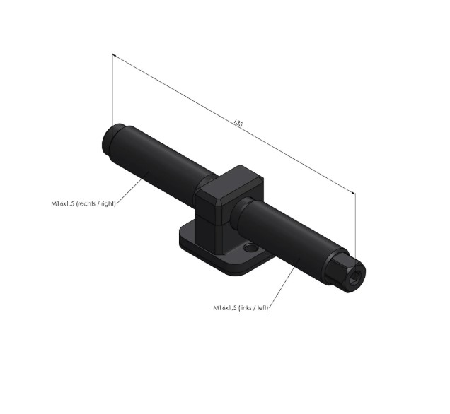 Lang Technik Set Spindle + Center Piece for Makro•Grip® Night King (Item No. 68120-77)