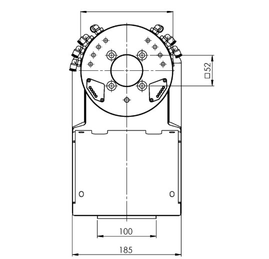 Lang Technik RoboTrex 96 Gripper, pneumatic, suitable for Item No. 64500