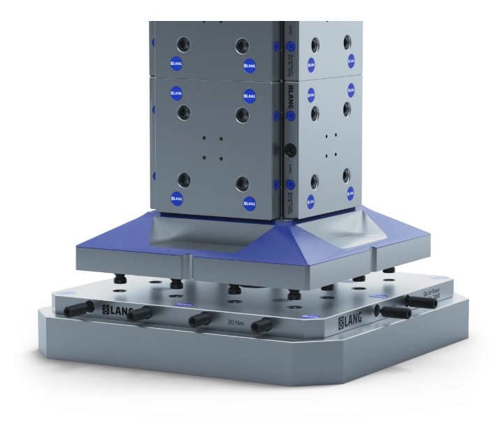 Lang Technik Quick•Tower Universal Base Plate, 446×446×27 mm, with bores