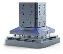 Lang Technik Quick•Tower Universal Base Plate, 446×446×27 mm, with bores