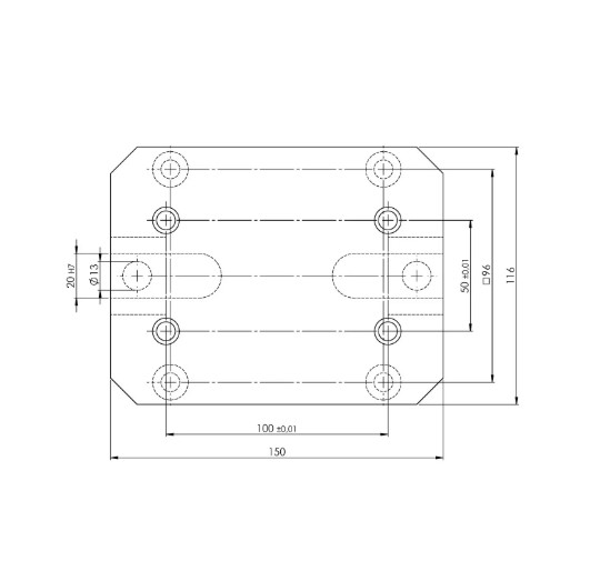 Lang Technik Quick•Point® 52, Riser, 150×116×100 mm 