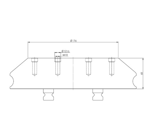 Lang Technik Quick•Point® 96, Riser, round, Ø 246×60 mm 