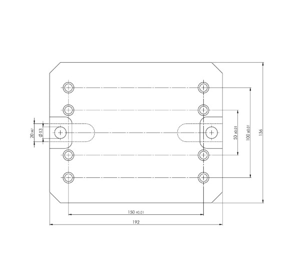 Lang Technik Quick•Point® 96, Riser, 192×156×60 mm 