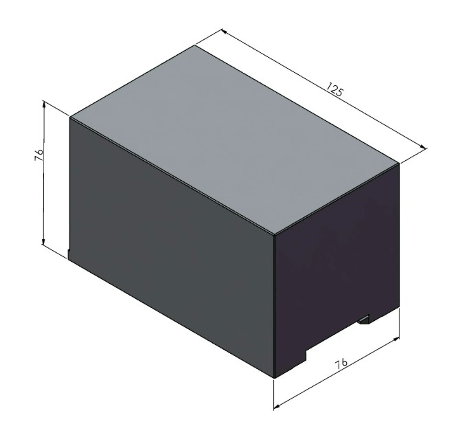 Lang Technik Avanti Top Jaw 125, Aluminium, Height 76 mm 