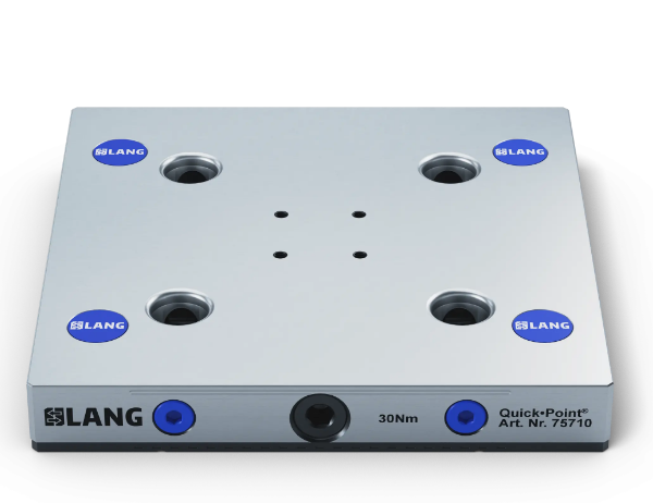 Lang Technik Quick•Point® 96 Grid Plate, 192×192×27 mm, with mounting bores for Quick•Tower 