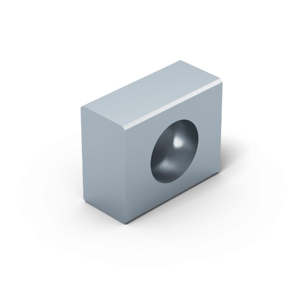Slot Key for axial alignment of Quick•Point® Round Plate, Item No. 45890, 18×22 mm