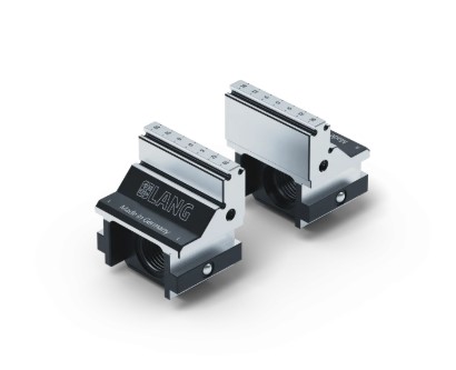 Lang Technik Spare Jaws without serration, for Makro•Grip® 5-Axis Vise 77, Jaw Width 46 mm