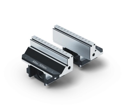 Lang Technik Spare Jaws without serration, for Makro•Grip® 5-Axis Vise 77, Jaw Width 77 mm (48085-46) 