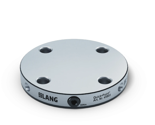 [45803] Quick•Point® 96 Round Plate, Ø 176×27 mm, for individual center bore