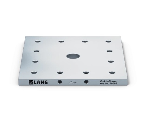 [70005] Lang Technik Quick•Tower Universal Base Plate, 396×396×27 mm, without mounting hole pattern