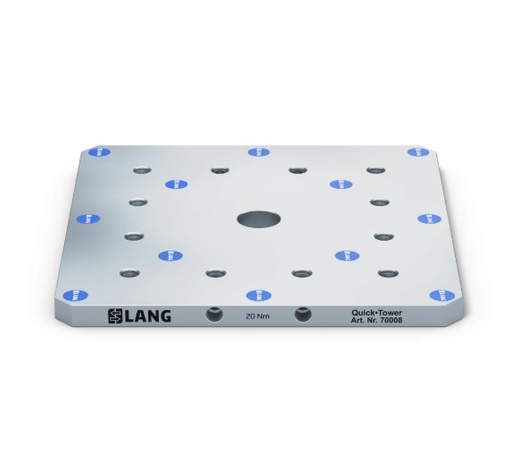 [70008] Lang Technik Quick•Tower Universal Base Plate, 446×446×27 mm, with bores