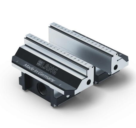 [48125-2522 ] Lang Technik Spare Jaws without serration, for Makro•Grip® 5-Axis Vise 125, Jaw Width 125 mm